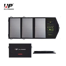 ALLPOWERS 5V21W Portable Phone Charger Solar Charger Dual USB Output Mobile Solar Battery Charger for iPhone Samsung Smartphone