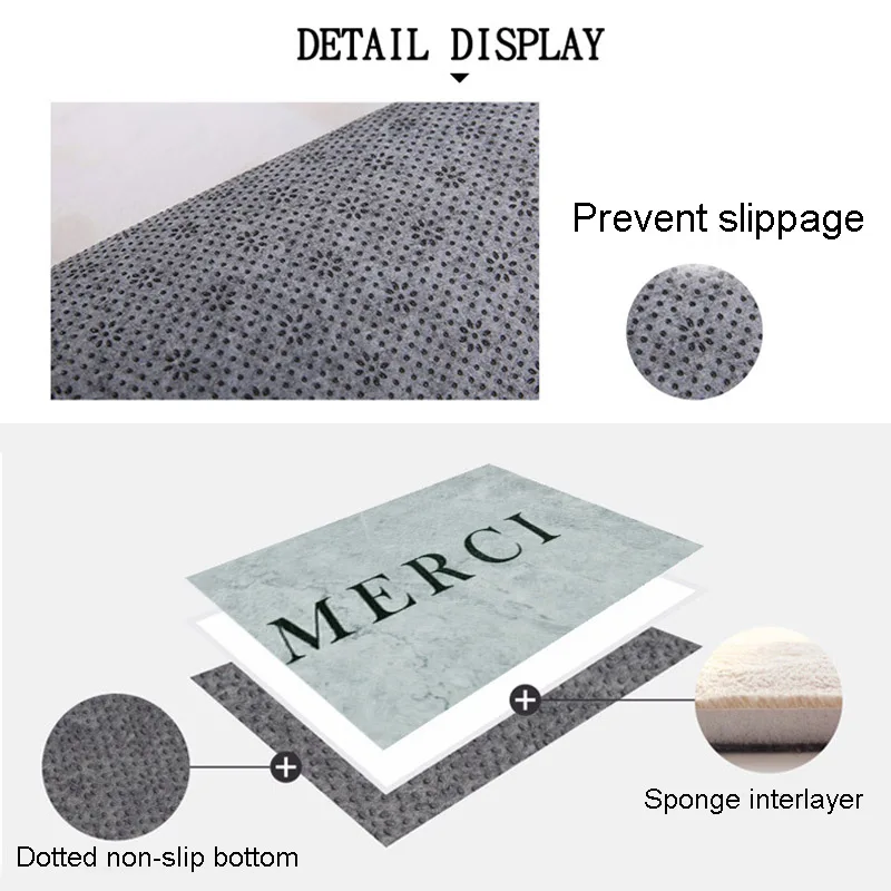Дверной Коврик Персонализированные буквы мраморный нескользящий вход Крытый