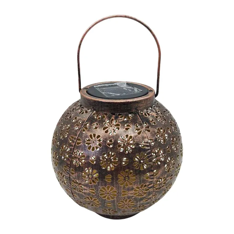 

Hanging Solar Lamp, Retro Solar Lamp With Handle Outdoor Solar Garden Lamp For Garden Tree Fence Patio