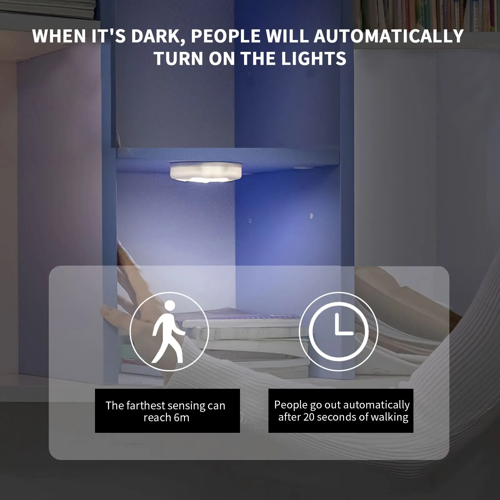 

LED Induction Night Light with Sensing Angle Flower-shaped Human Body Infrared Sensor Night Light for Bedroom Cabinet Corridor