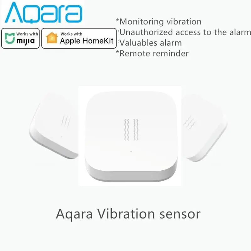 Датчик вибрации Aqara датчик удара сна ценный сигнализации виброударный работает с
