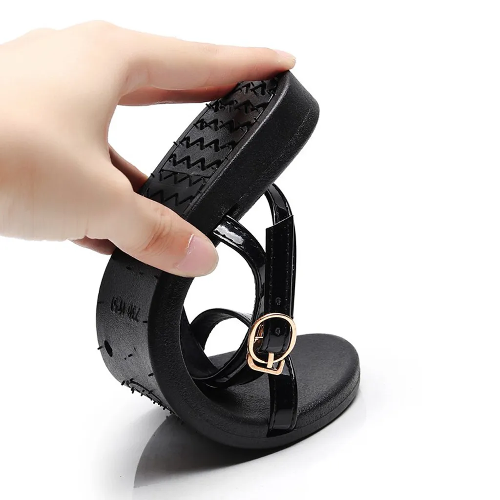 Женские летние сандалии на плоской подошве модная женская обувь с открытым