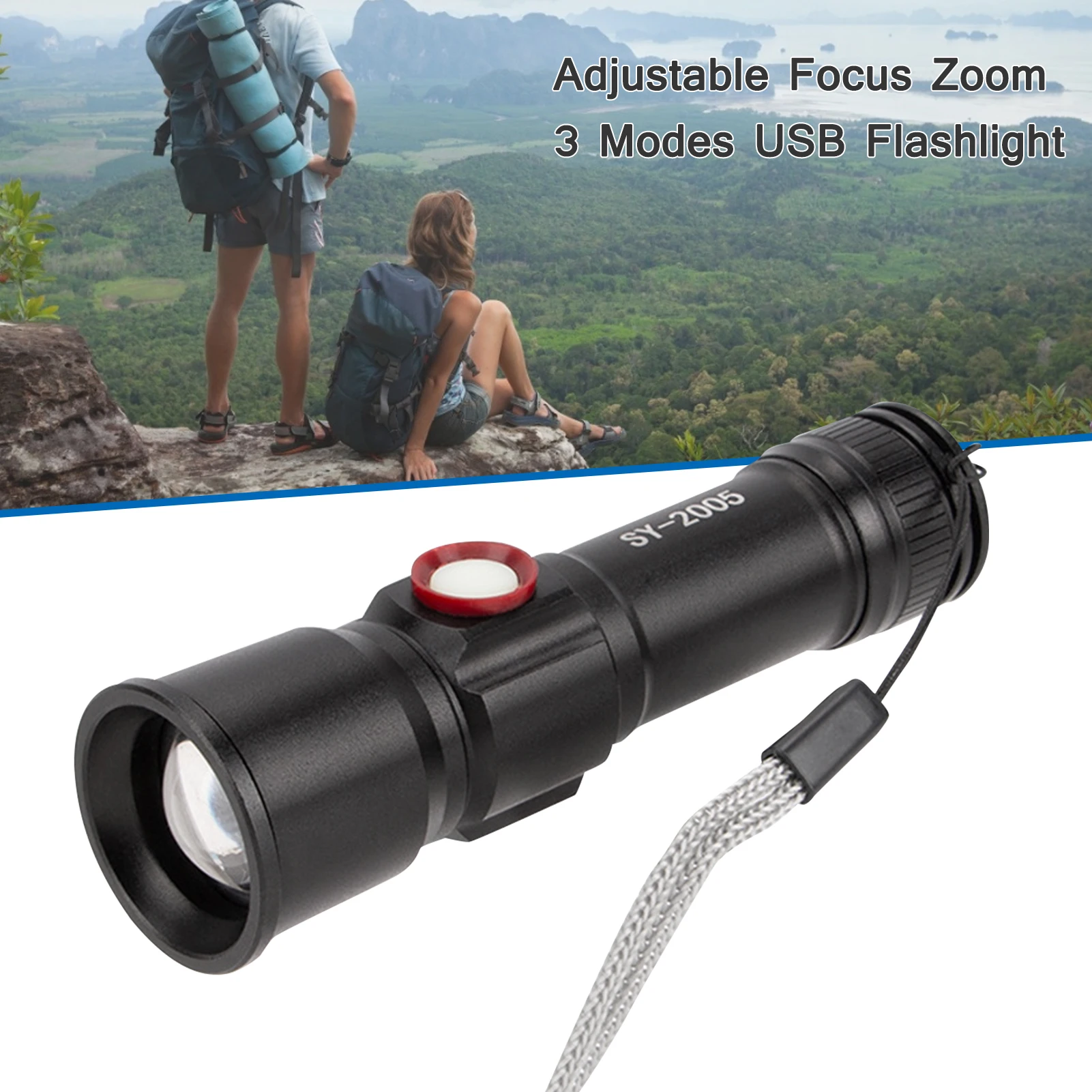 

Super Powerful LED Flashlight P50 Tactical Torch USB Rechargeable Waterproof Lamp Ultra Bright Lantern Camping USB Flashlights