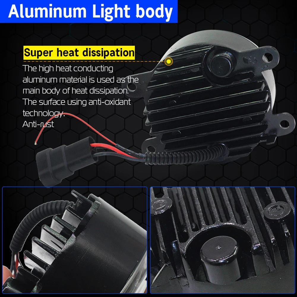 Cawanerl Автомобильный источник света LED Fog Angel Eye DRL Дневной свет 12V Стиль 2 штуки для Ford Fiesta 2001-2015 on.