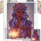 Набор для алмазной вышивки 5D, милая мозаика для девочек, мультяшная принцесса, полноформатная круглая Алмазная картина, детский подарок