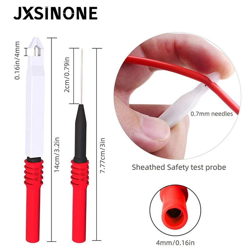 JXSINONE P50007 20 шт. тест набор зондов изоляция обратной зонды пирсинг Неразрушающий