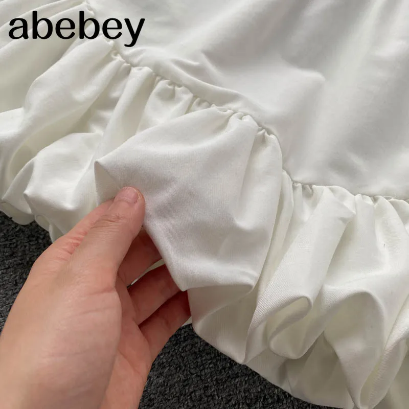 

White Black Summer Shorts Skirt Women 2021 Fashion Korean High Waist Tutu Pleated Mini Aesthetic Skirt Female