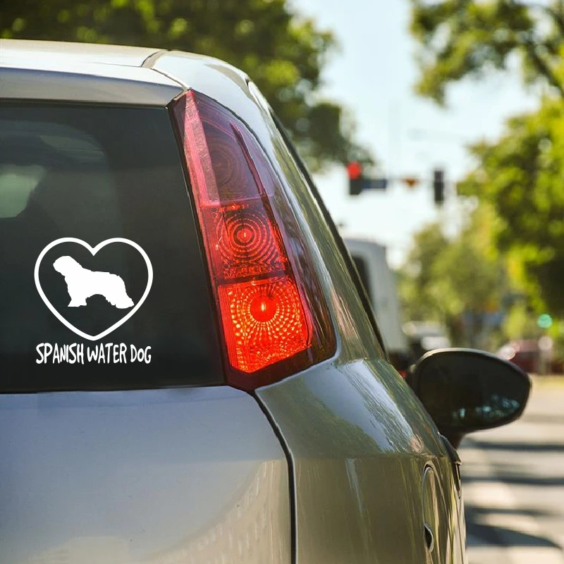 Наклейки для автомобиля с испанской водой и собачкой светоотражающие модные