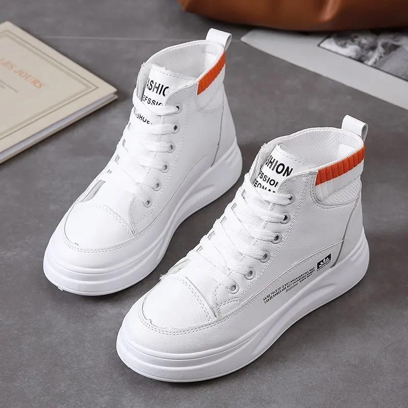 

fashion White invisible increase women sneakers shoes women high-top Training shoes women casual white wedges tenis de mujer