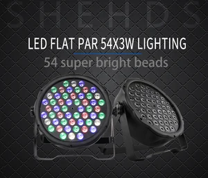 Быстрая доставка, LED 54x3W, RGBW, плоский, Par, RGBW, смешивание цветов, DJ, промысветильник, сценисветильник, ing, KTV, дискотека, DJ DMX512