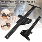 Измерительная линейка, многофункциональный деревообрабатывающий Калибр для маркировки, алюминиевый сплав, каркас с магнитом, набор инструментов для столярных работ