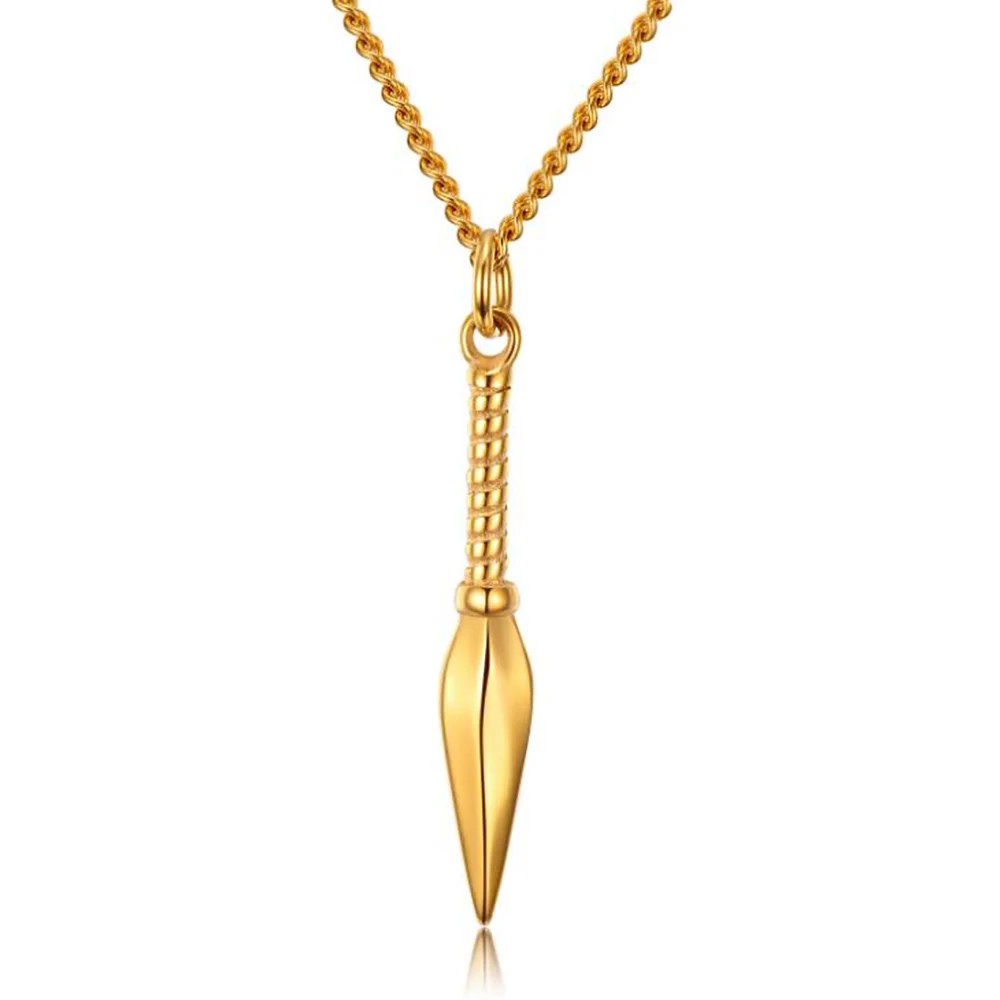 

Ожерелье с подвеской «копье» из нержавеющей стали