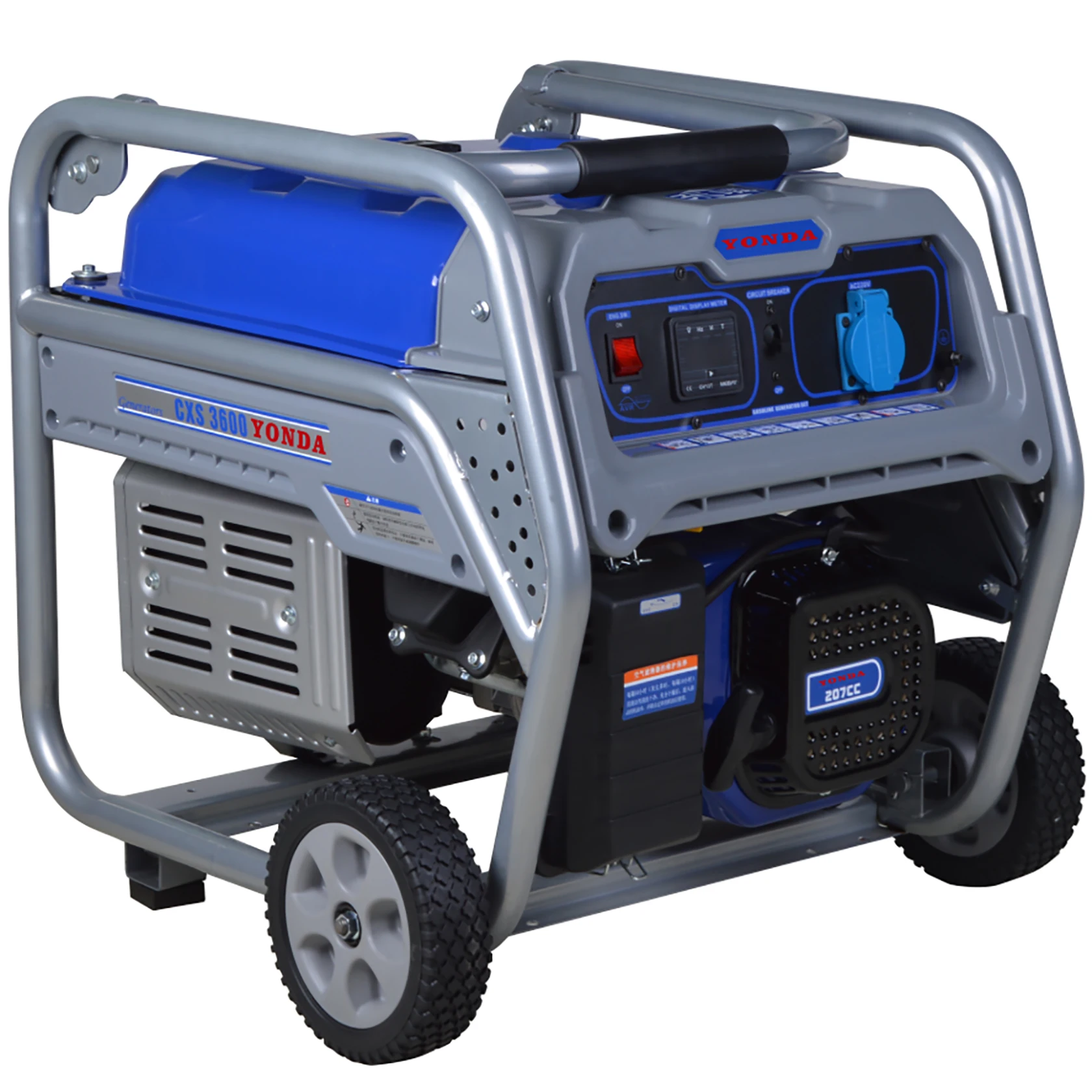 

3kw cheap price china generator for home with handle bar and wheel portable model 3600C gasoline generator