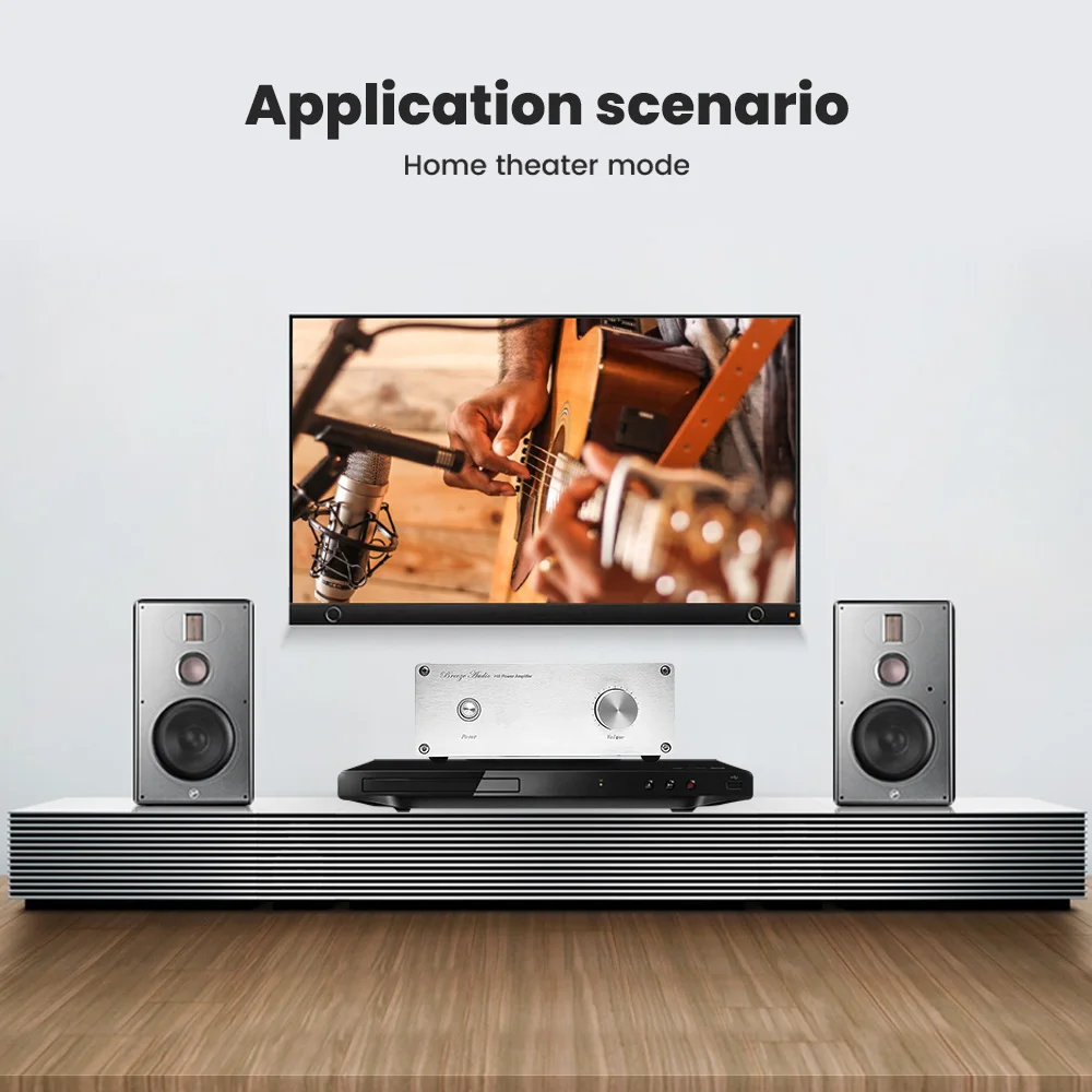 Hi fi стереозвук усилитель динамика 90Wx2 STK4211 мощности домашний с регулировкой тона