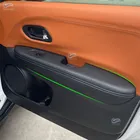 Автомобильные аксессуары из микрофибры, 4 шт., наклейка на внутреннюю дверь, подлокотник, панель, Накладка для Honda XRV Vezel H-RV