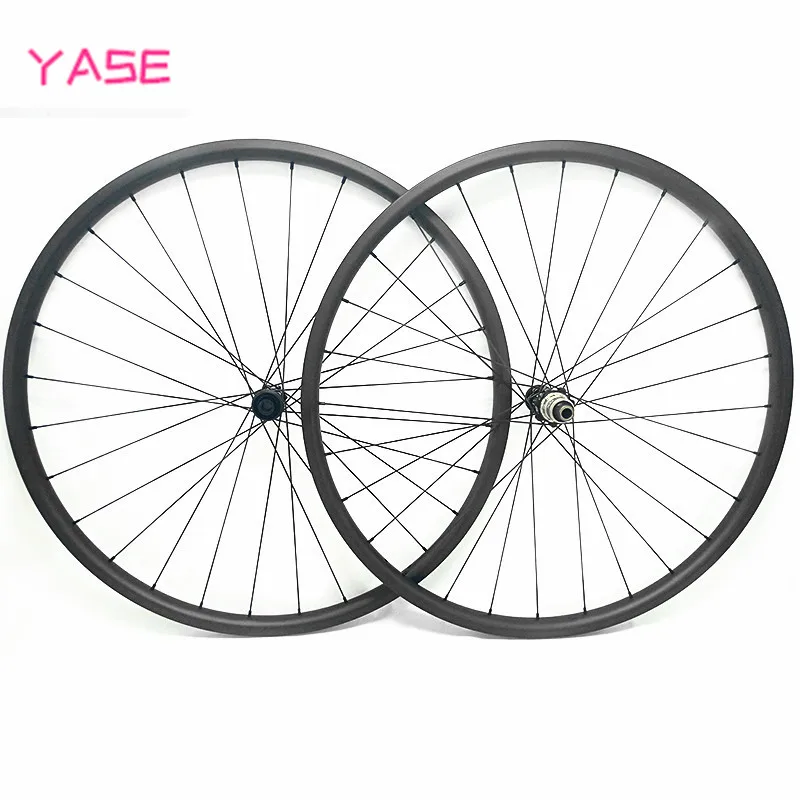 29er углеродные mtb дисковые колеса XC 37x24 мм бескамерные D411SB D412SB 100x15 142x12 сквозная ось