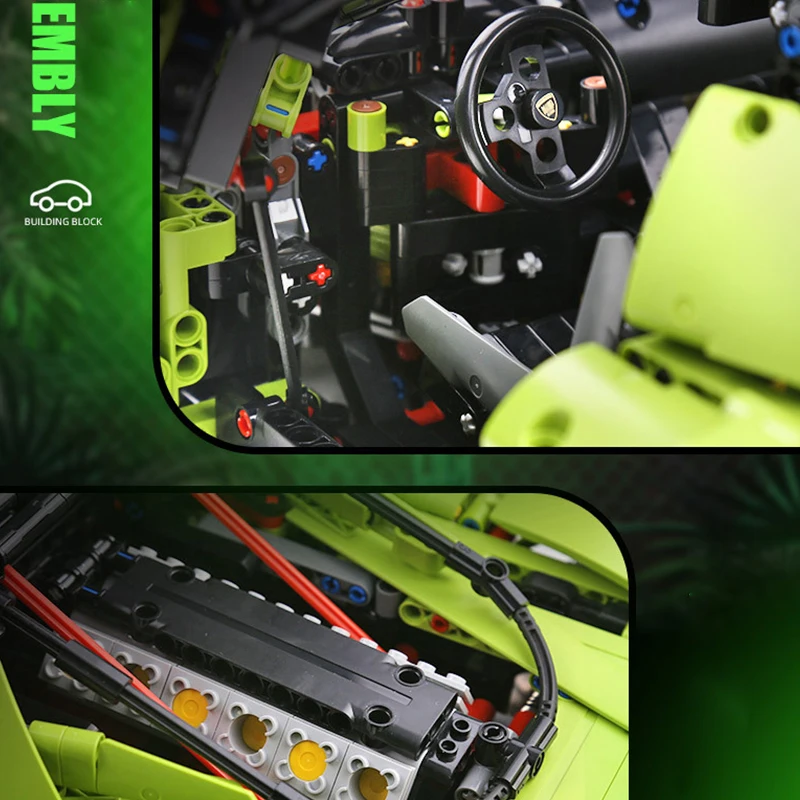 Mould king 13057 Technic Супер гоночный автомобиль Lamborghining sian FKP 37 модель автомобиля