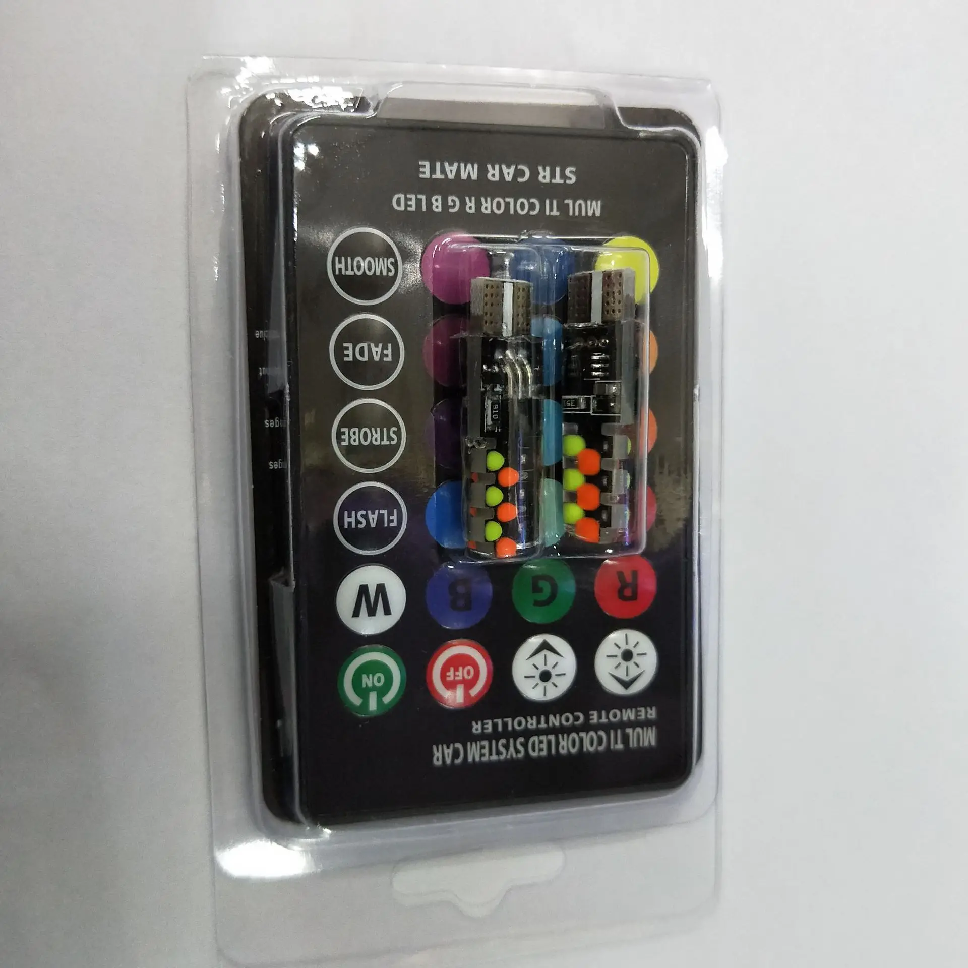 

Silicone New T10 RGB Cob Side Lamp Colorful Flash Lamp Multi Mode Vehicle Driving Bulb Car Accessories Led Lights for Car