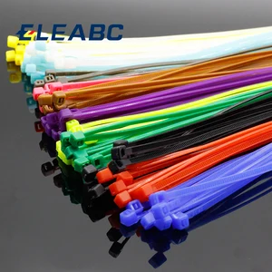 100 шт.упак. 4*200 мм ширина 2,7 мм Красочные Заводские стандартные самоблокирующиеся пластиковые нейлоновые кабельные стяжки, провод Zip Tie