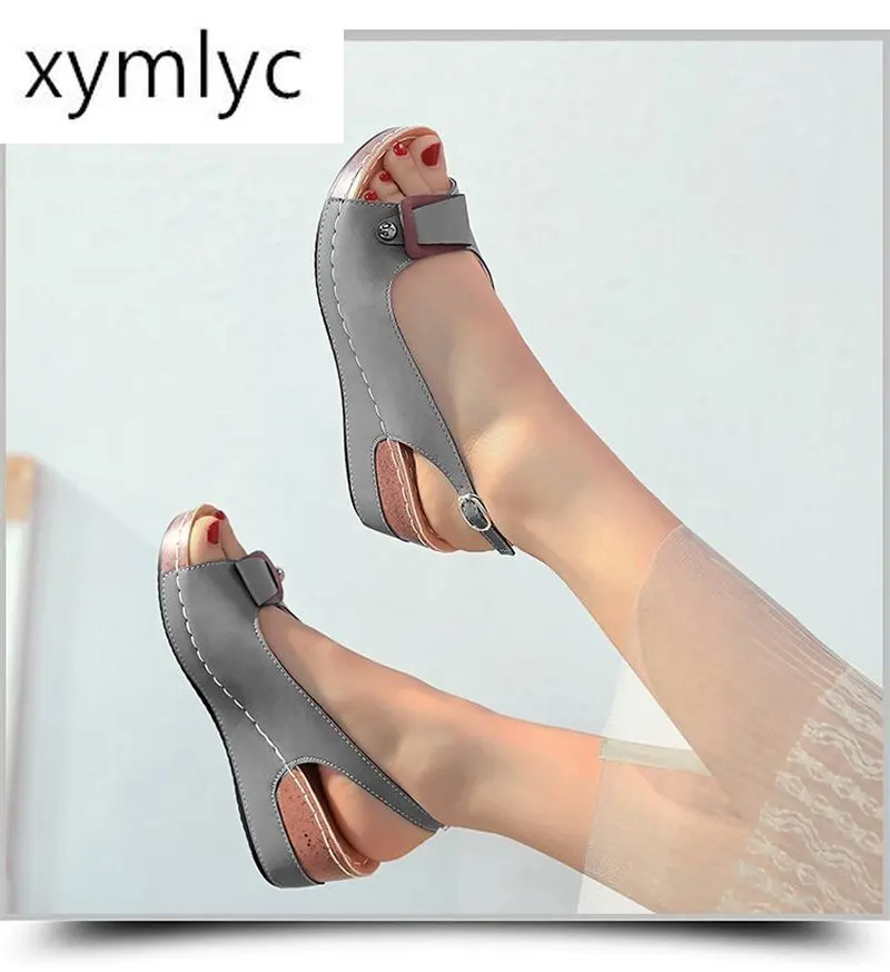 

Summer Platform Sandals Fashion Women Sandal Wedges Shoes Casual Woman Peep Toe Backsling Platform Sandals Plus Size 43