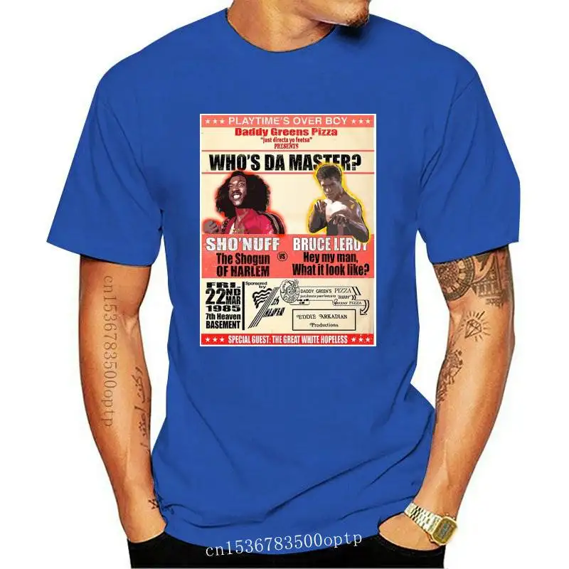 

New Vintage The Last Dragon Who Da Master Fight Poster Mens T-Shirt 2021 2021 Male Short Sleeve Cotton Clothes Tees Shirt Design