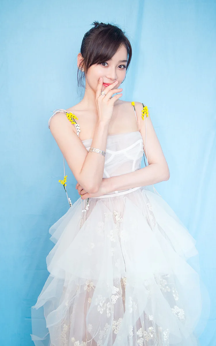 

Yuan Shanshan's same 2021 summer women's heavy industry Embroidery Floral suspender dress party dress FAIRY DRESS 8650