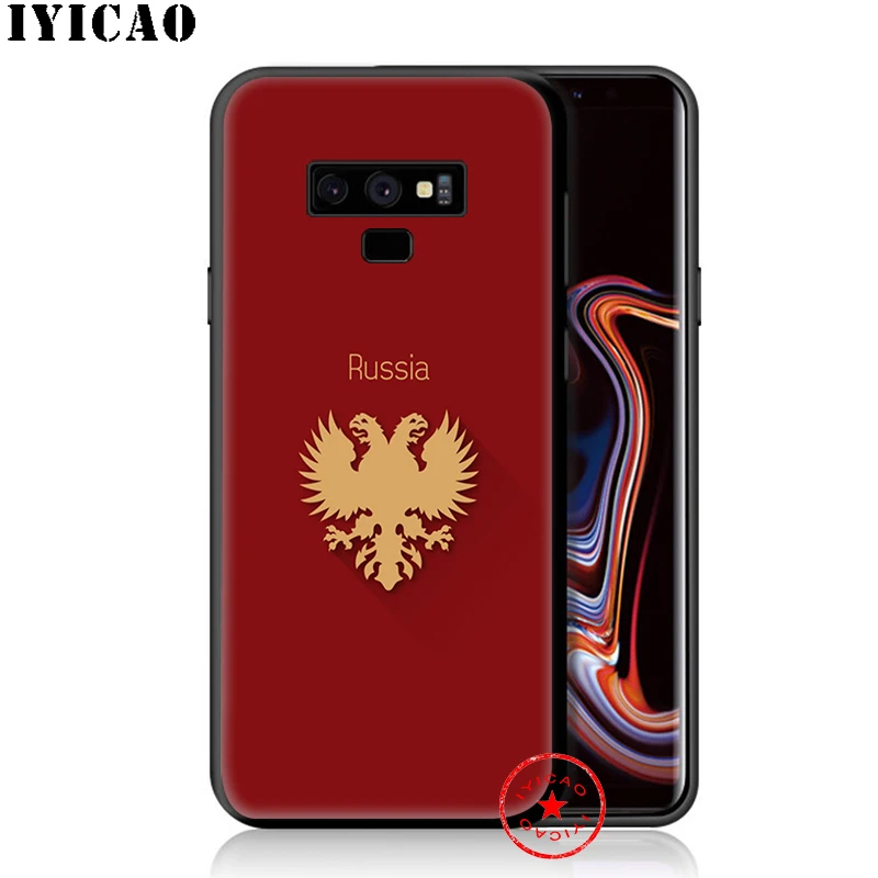 IYICAO Русский Флаг с медведем мягкий чехол для samsung Galaxy S10e S10 S9 S8 Plus S6 S7 Edge Note 10 9 8 TPU |