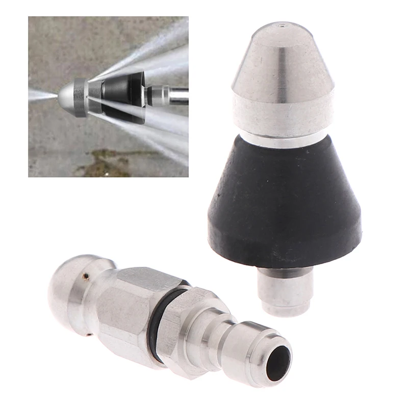 

1 шт. спрей каналопромывочный Давление Слива сопла труба дноуглубительные 1/4 дюйма нить