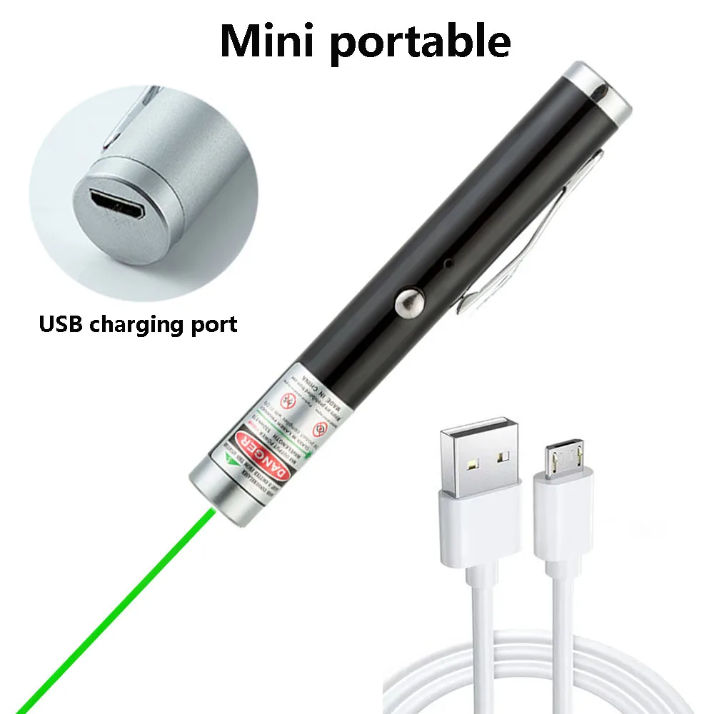 Охотничий лазер USB Зеленая красная лазерная указка 711 5 мВт 532нм непрерывная линия