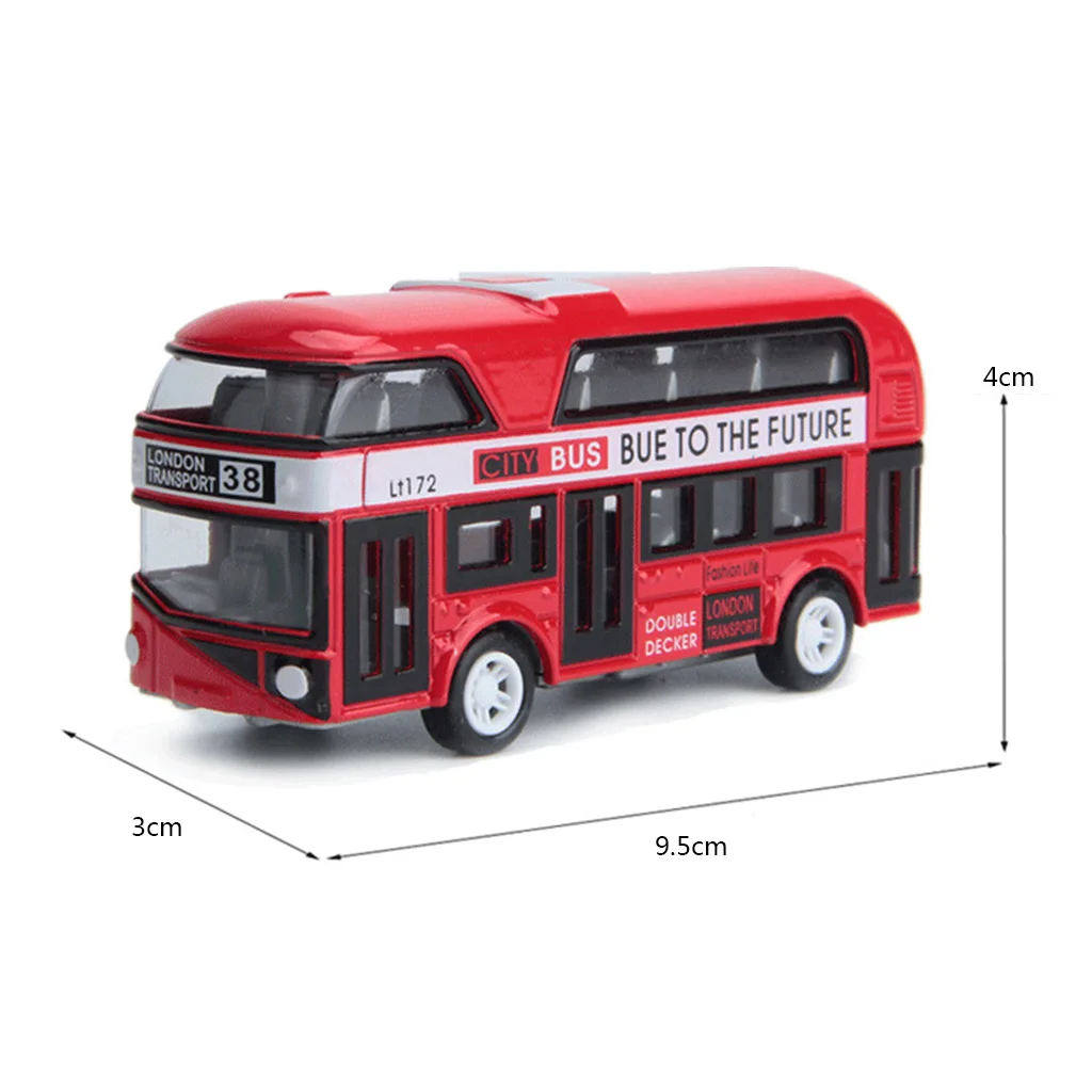 

Bus Toy Model Double-decker London Bus Alloy London Diecast Diecast Vehicle Toys For Kids Boys