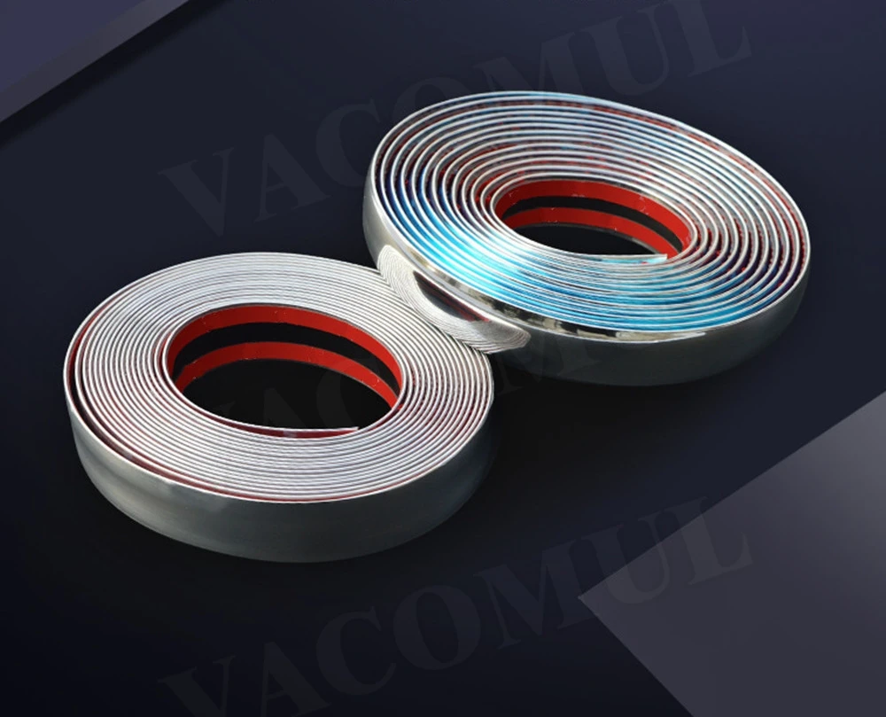 

Auto Self Adhesive Side Door Chrome Strip Moulding Decoration Bumper Protector Trim Tape Car Styling 3M