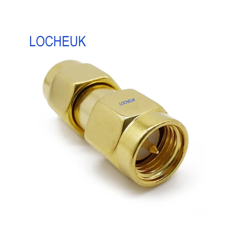 2 шт. RF коаксиальный разъем SMA папа RP мама адаптер прямой Позолоченный для аудио FPV