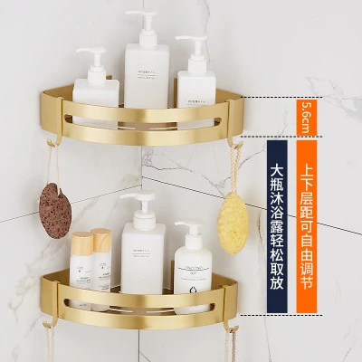 Роскошный Золотой Матовый алюминиевый набор принадлежностей для ванной комнаты