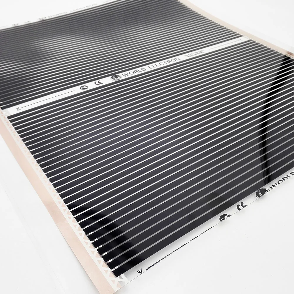 

Heating Film 400W/m2 50cm Width High Temperature Far Infrared Therapy Stream Room Carbon Heating Mat Film