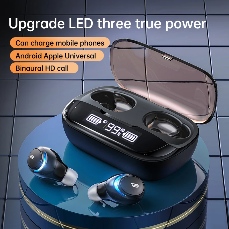 M-U8 TWS5.0 Bluetooth гарнитура Hi-Fi сцен 9D тяжелый бас Earnuds интеллигентая (ый) Шум снижение