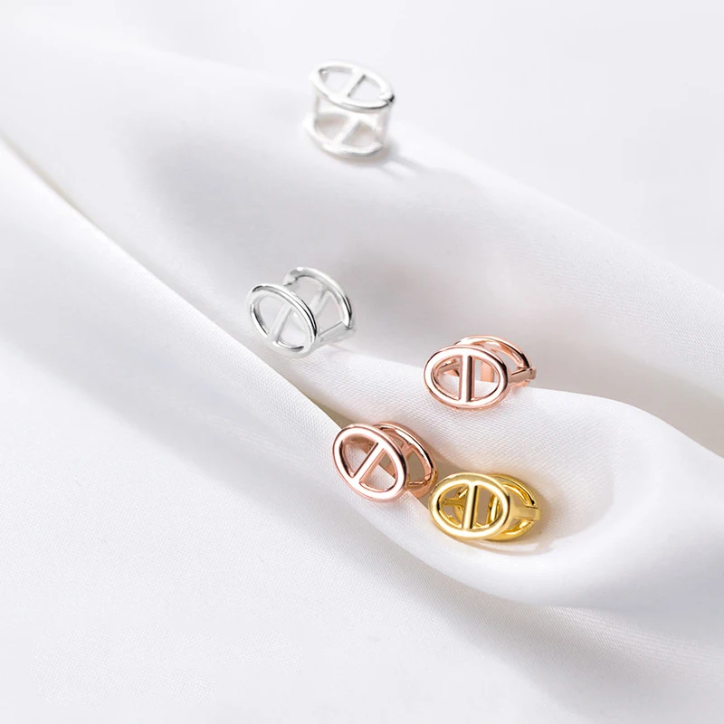 Реальные 925 пробы Серебряные ювелирные изделия с изображением милой свинки для