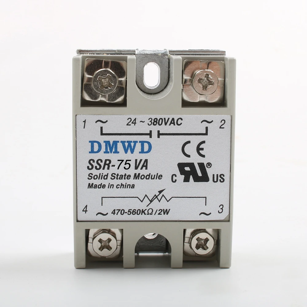 Твердотельный релейный модуль 75A DA промышленный твердотельный AA SSR DD SSR-75 1 2 5 4 |