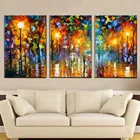 Пейзажи для дождливой ночи Diy Алмазная картина полностью квадратная круглая дрель 5d алмазная вышивка мозаика Триптих принадлежности для рукоделия AA2194