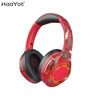fashion rgb gaming headset with microphone bluetooth 5 1 headphone stereo deep bass wireless headphone for pc mobile gamer