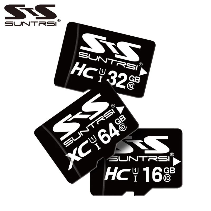 Suntrsi 64 ГБ карта Micro SD класс 6 Карта памяти 32 Гб Высокая скорость Microsd TF 16 8 4 Оригинал