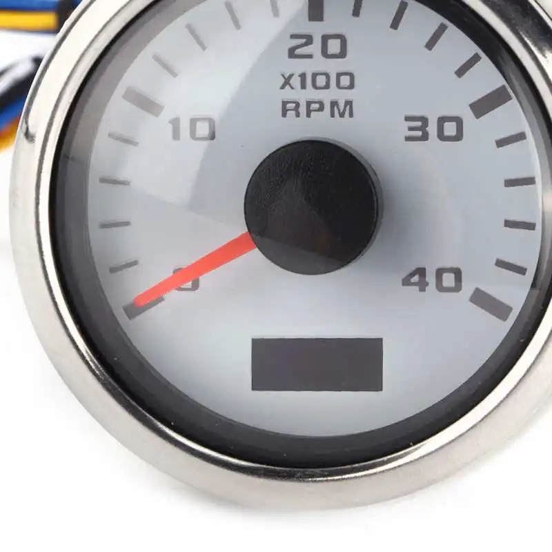 Тахометр лодочный 9 30 в об/мин указатель тахометр с красной подсветкой для