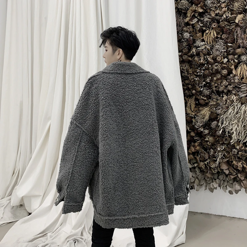 Мужское свободное повседневное пальто на осень и зиму винтажная модная Толстая