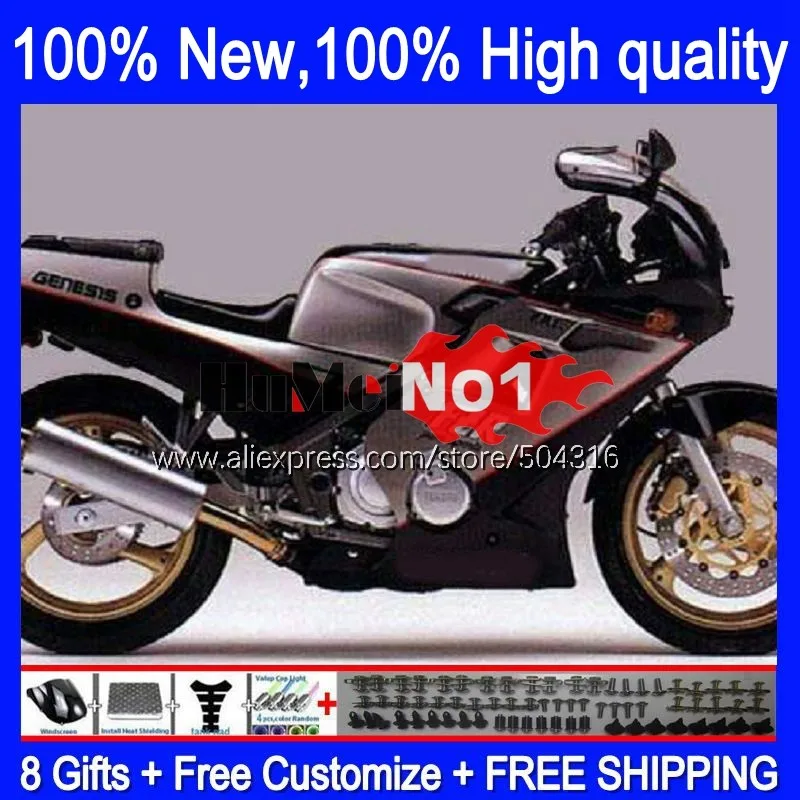 

FZR250RR For YAMAHA FZR250 FZRR FZR 250 R RR 250R 147MC.59 FZR-250 90 91 92 93 FZR250R 1990 1991 992 1993 Fairings Black silver