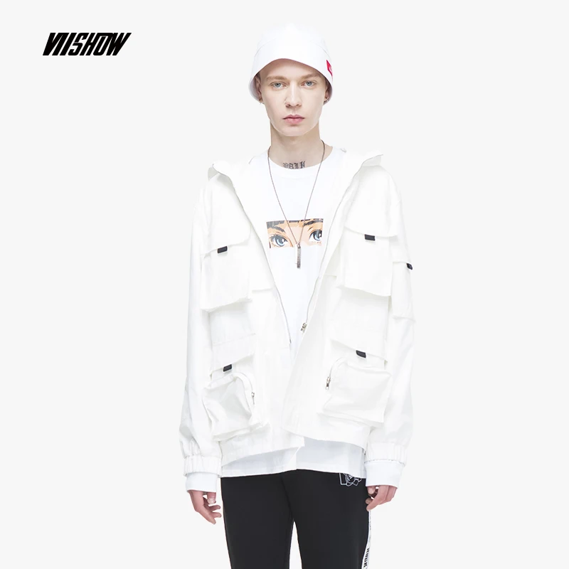 VIISHOW Новинка 2018 осенняя куртка мужская повседневная с капюшоном пальто модный