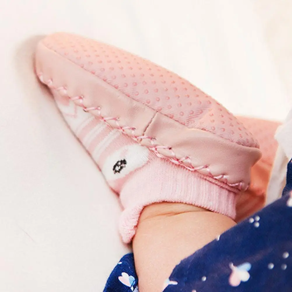 

Baby Socks With Rubber Soles Infant Sock Autumn Winter Children For 0-3 Sole Years Floor Soft Anti Slip Socks Sock E0Q2