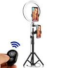 Круглая кольцевая лампа, кольсветильник лампа для видеоссветильник емки, профессиональная лампа для фотосъемки для мобильного телефона, Селфи, видео на youtube