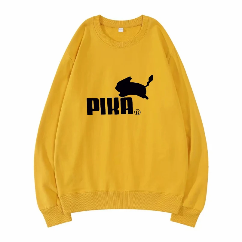 

Толстовка Pika с аниме принтом, мужские толстовки, свитшоты, высококачественная повседневная толстовка с длинным рукавом для женщин и мужчин,...
