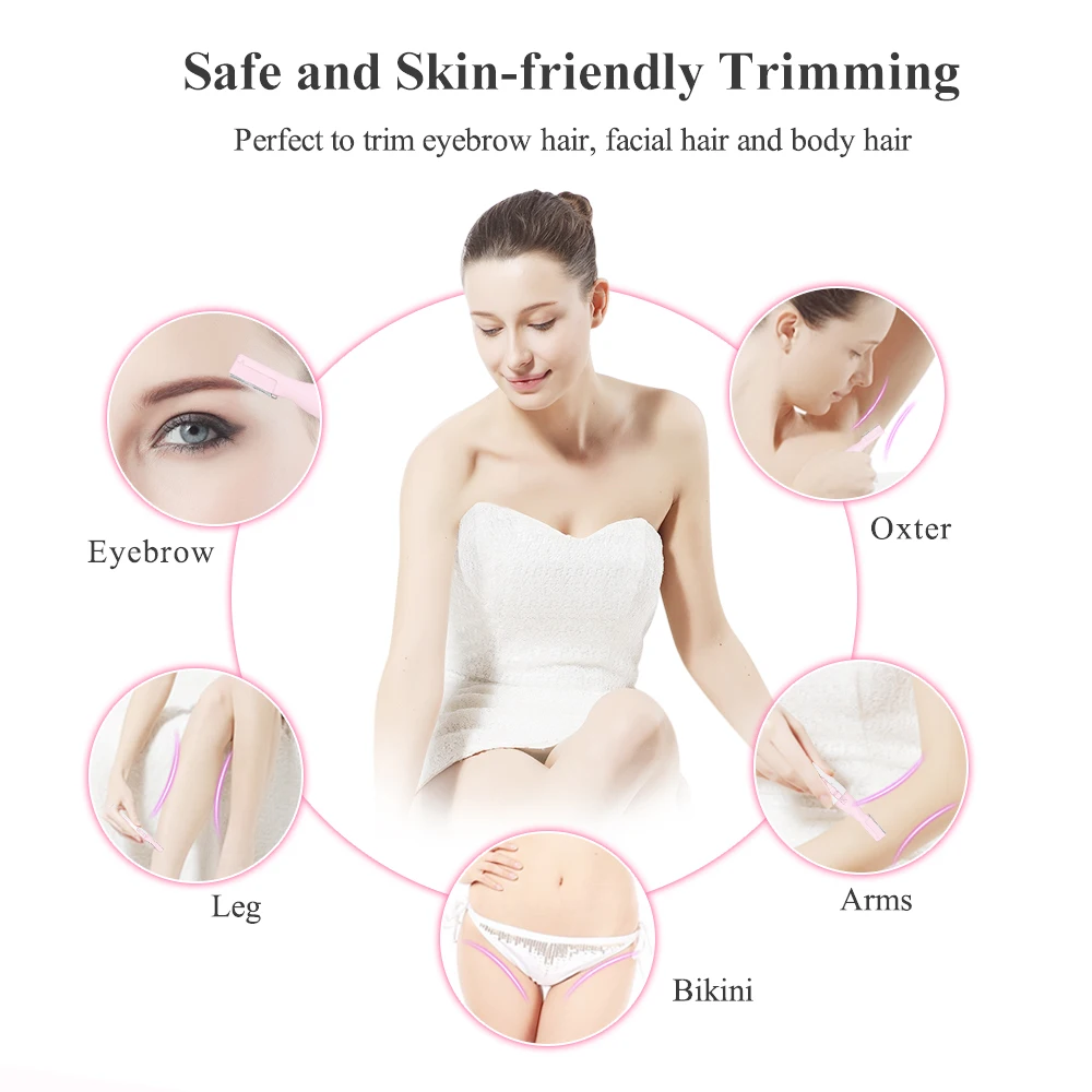 TOUCHBeauty электрический триммер для бровей, Женская бритва для бровей для женщин и мужчин-сменный TB-815P из нержавеющей стали