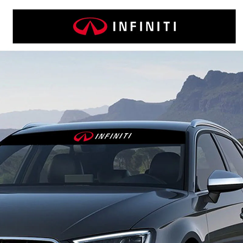 

1Pcs New Car Front Rear Windshield Sticker Window Decal For Infiniti FX35 Q50 Q30 ESQ QX50 QX60 QX70 EX JX35 G35 G37 Accessories