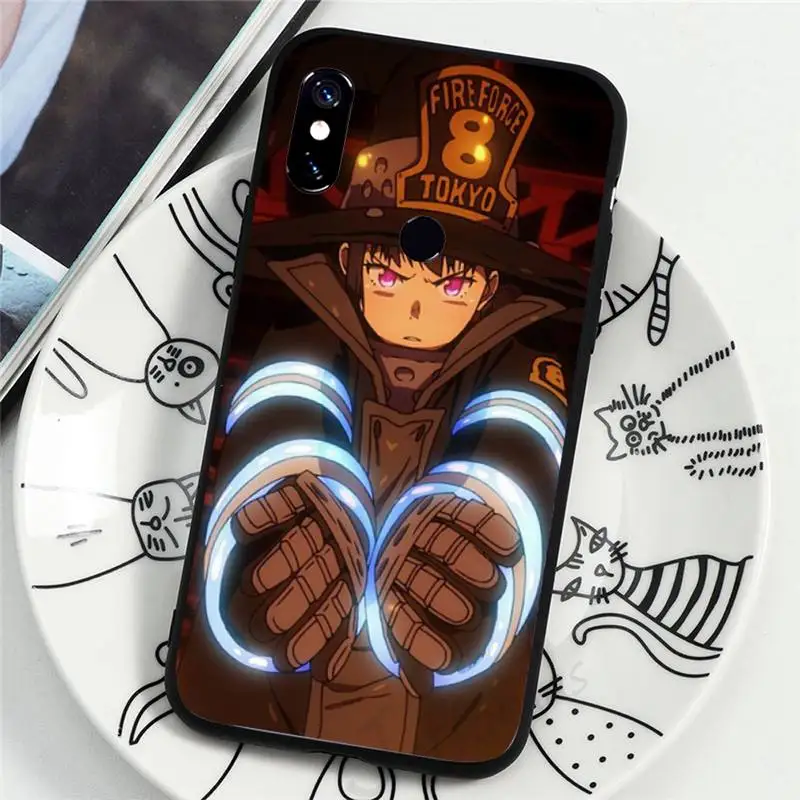 

Anime Fire Force Phone Case For Xiaomi Redmi Note 4 4x 5 6 7 8 pro S2 PLUS 6A PRO